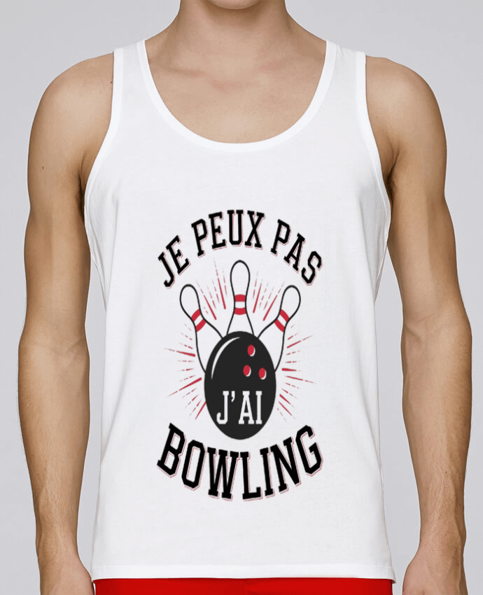 Débardeur homme je peux pas j'ai bowling par bwilfy 100% coton bio