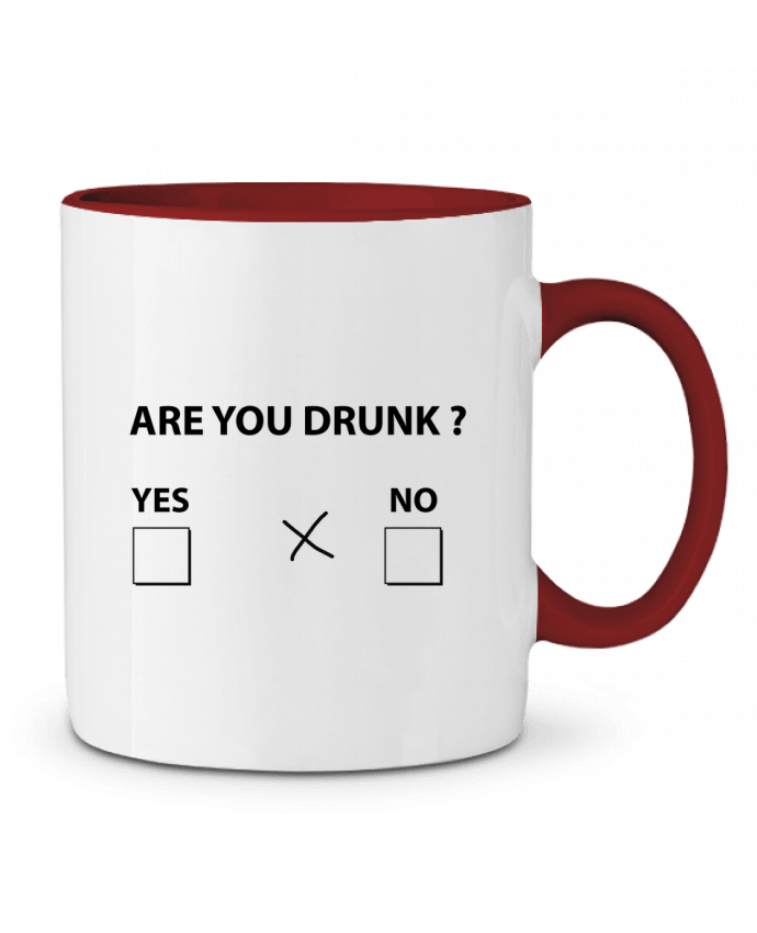 Mug bicolore Are you drunk justsayin