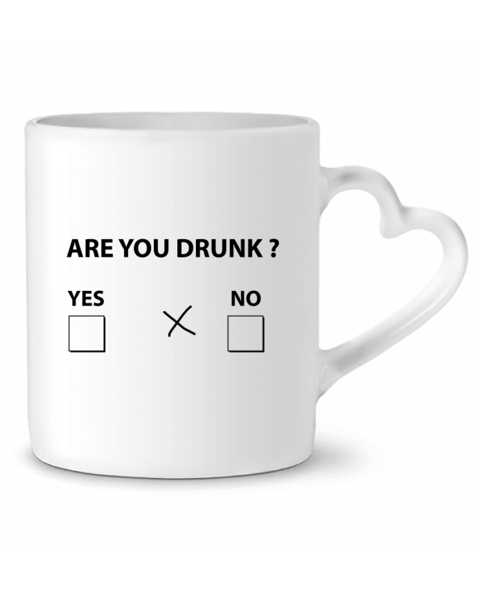 Mug coeur Are you drunk par justsayin