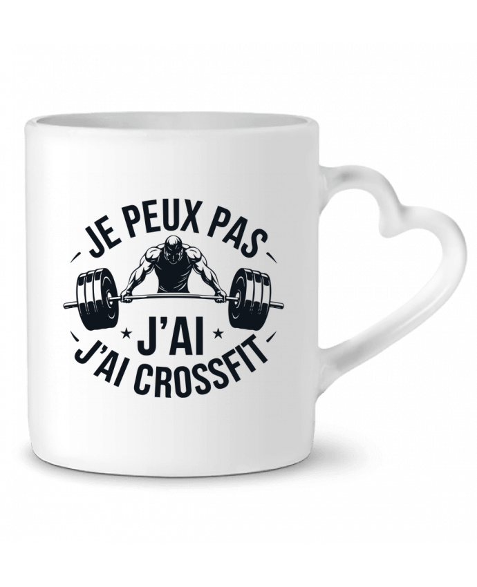 Mug coeur je peux pas j'ai crossfit par bwilfy