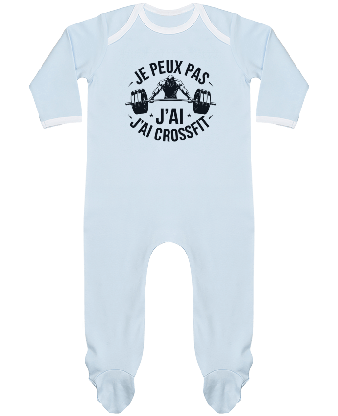Body Pyjama Bébé je peux pas j'ai crossfit par bwilfy