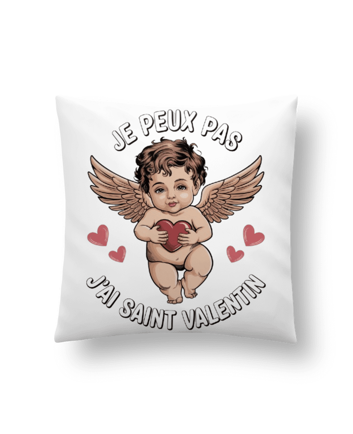 Coussin je peux pas j'ai saint Valentin par bwilfy