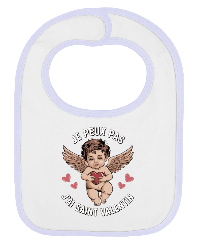 Bavoir bébé uni je peux pas j'ai saint Valentin par bwilfy