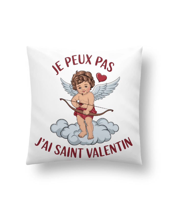 Coussin je peux pas j'ai saint Valentin par bwilfy