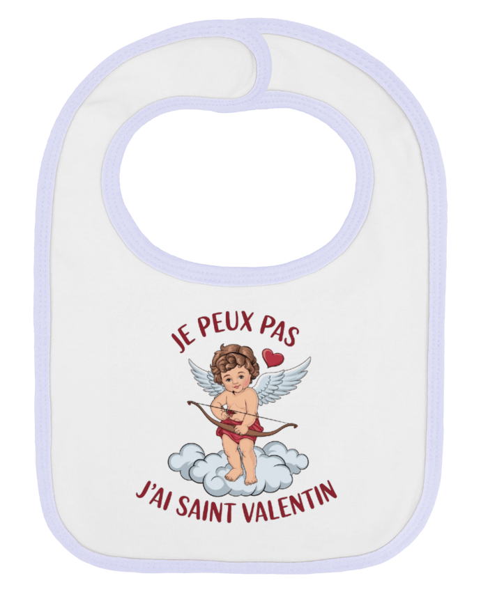 Bavoir bébé uni je peux pas j'ai saint Valentin par bwilfy