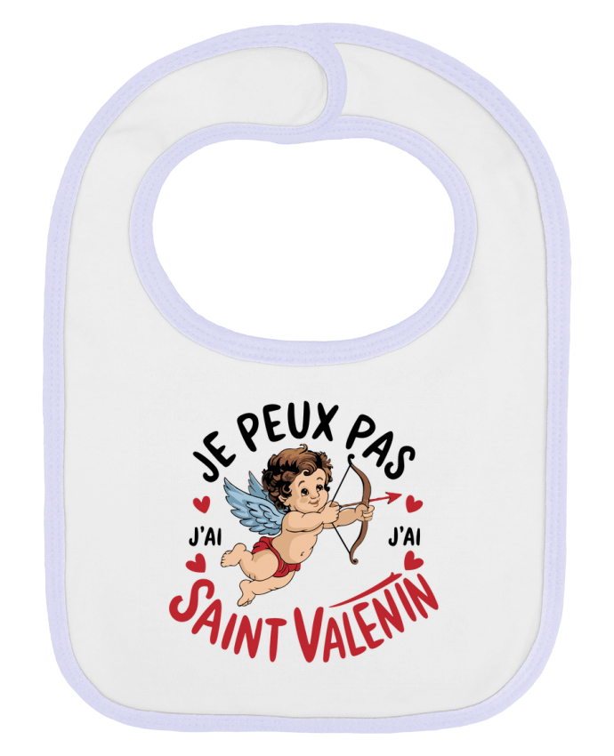Bavoir bébé uni je peux pas j'ai saint Valentin par bwilfy