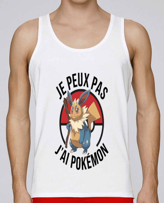 Débardeur homme je peux pas j'ai Pokemon par bwilfy 100% coton bio