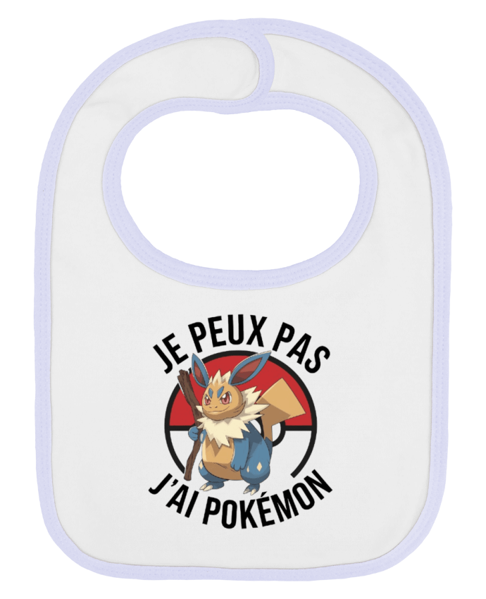 Bavoir bébé uni je peux pas j'ai Pokemon par bwilfy