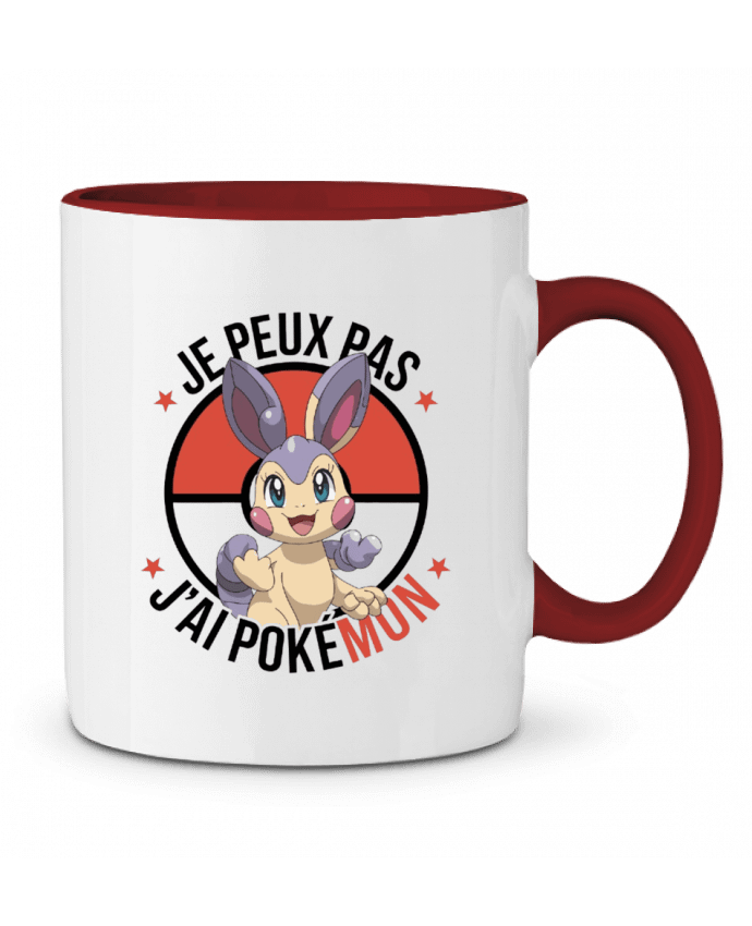 Mug bicolore je peux pas j'ai Pokemon bwilfy