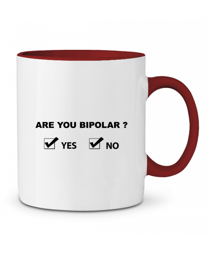 Mug bicolore Are you bipolar justsayin