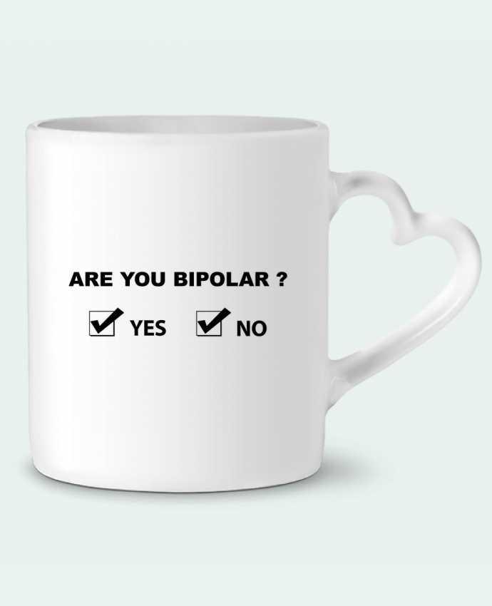 Mug coeur Are you bipolar par justsayin