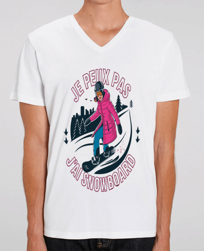 T-shirt homme je peux pas j'ai snowboard par bwilfy