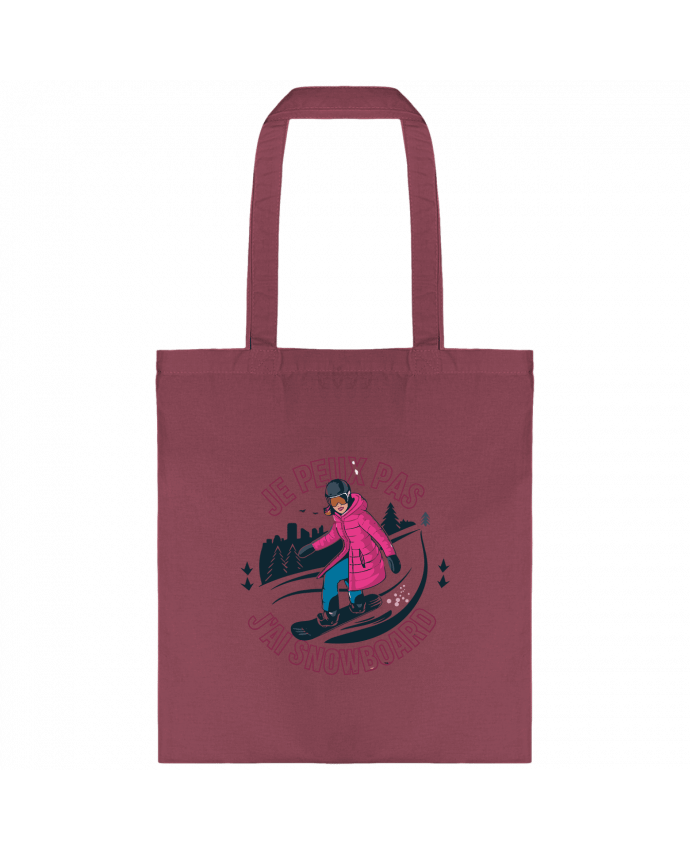 Tote-bag je peux pas j'ai snowboard par bwilfy