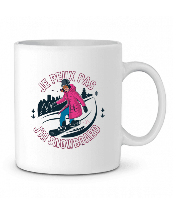Mug  je peux pas j'ai snowboard par bwilfy