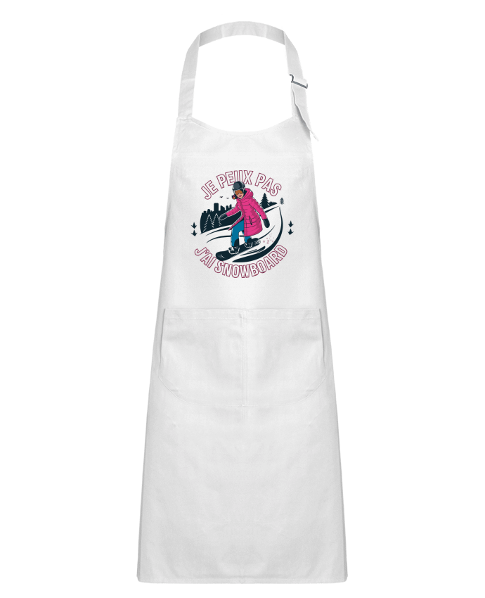 Tablier Enfant je peux pas j'ai snowboard par bwilfy