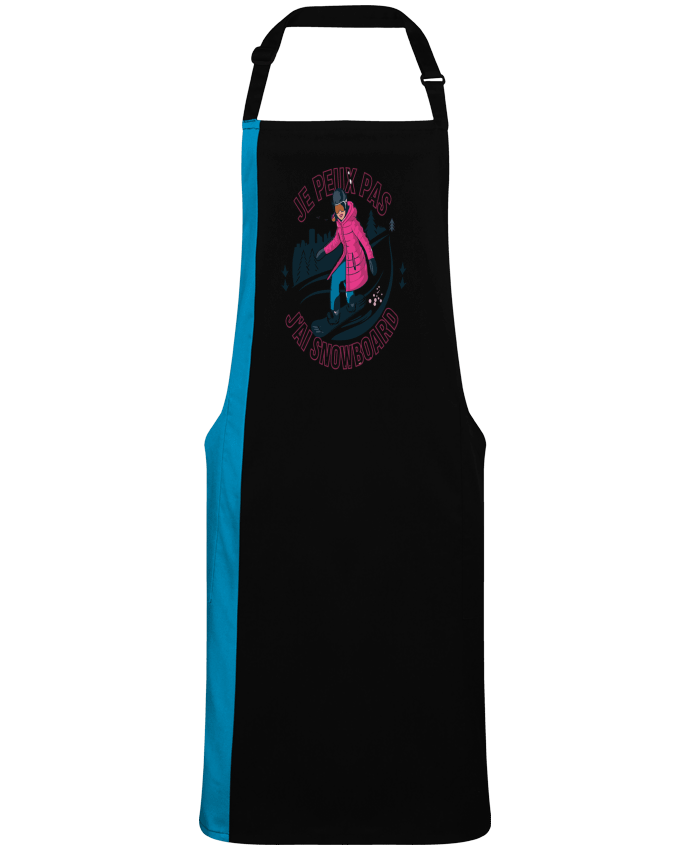 Tablier bicolore je peux pas j'ai snowboard par  bwilfy