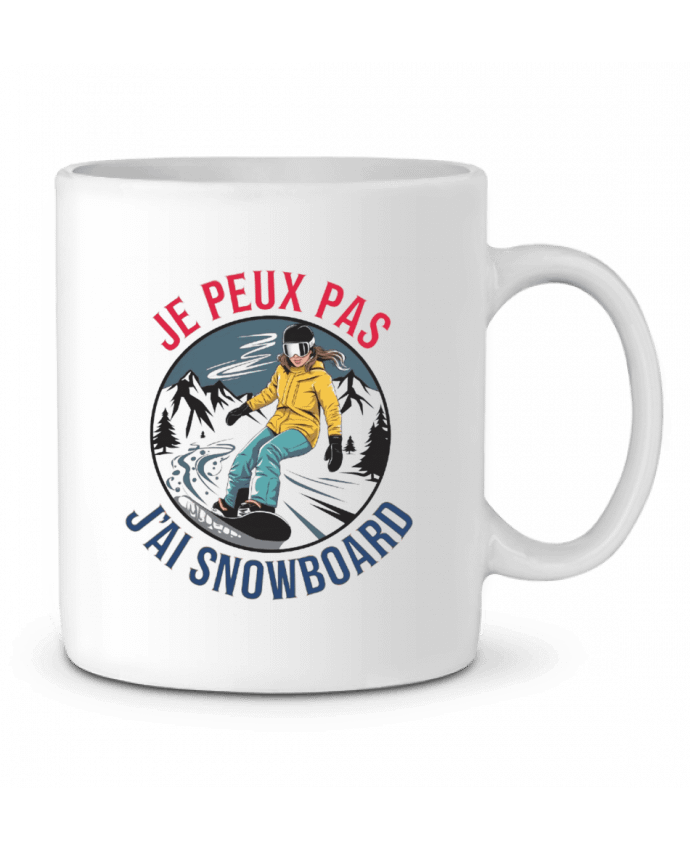 Mug  je peux pas jai snowboard par bwilfy