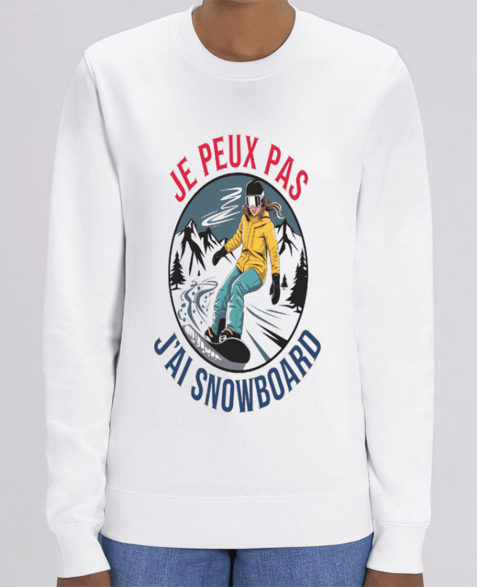 Sweat-shirt je peux pas jai snowboard Par bwilfy