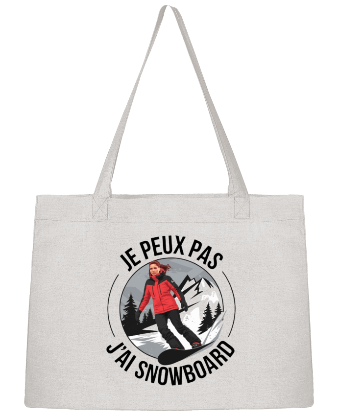 Sac Shopping je peux pas j'ai snowboard par bwilfy