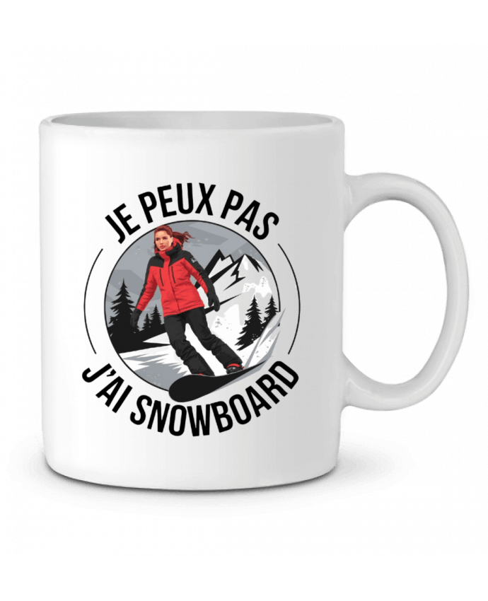 Mug  je peux pas j'ai snowboard par bwilfy