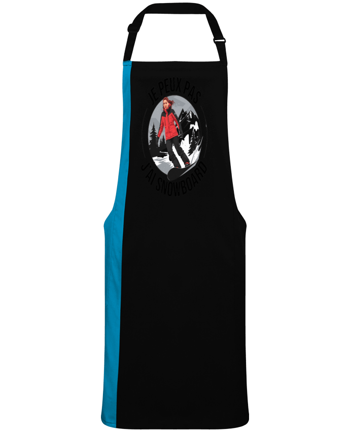 Tablier bicolore je peux pas j'ai snowboard par  bwilfy