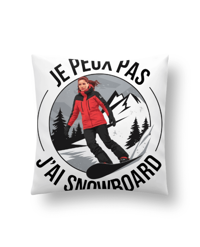 Coussin je peux pas j'ai snowboard par bwilfy