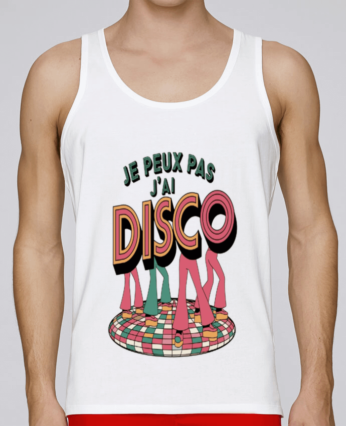 Débardeur homme je peux pas j'ai disco par bwilfy 100% coton bio