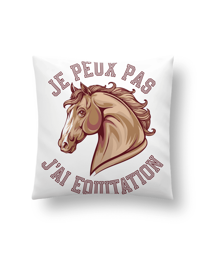 Coussin je peux pas j'ai equitation par bwilfy
