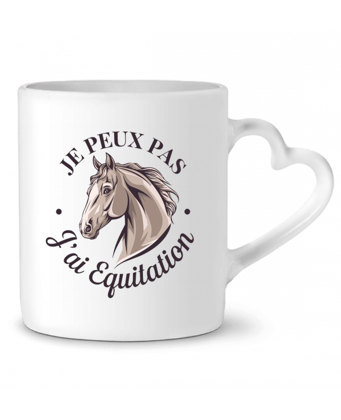 Mug coeur je peux pas j'ai équitation par bwilfy