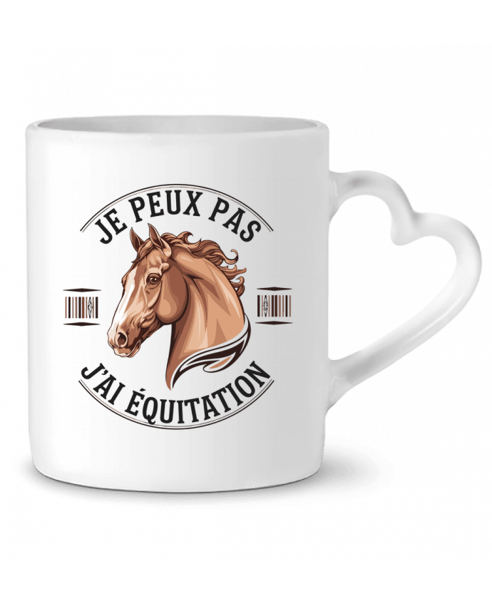 Mug coeur je peux pas j'ai equitation par bwilfy