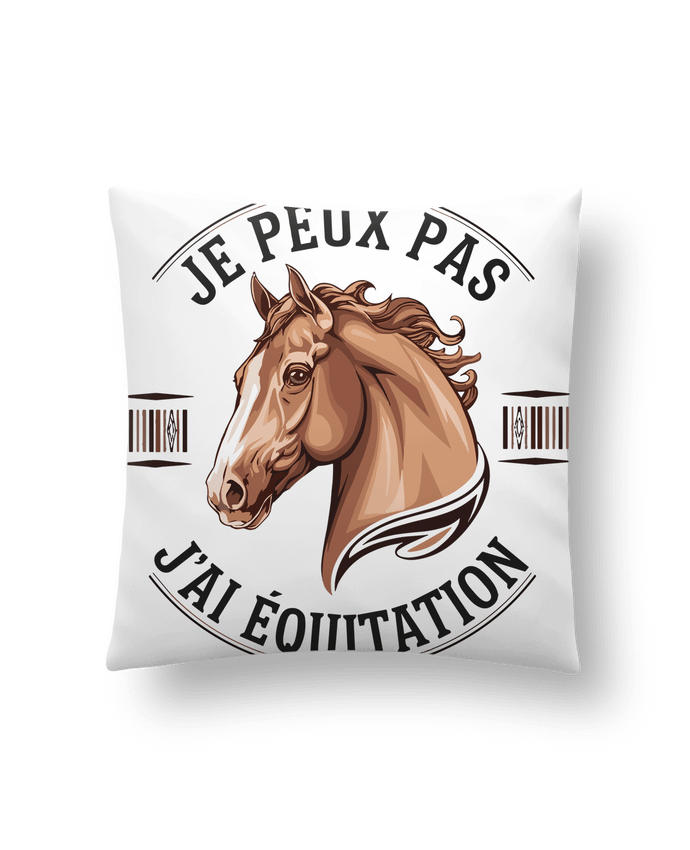 Coussin je peux pas j'ai equitation par bwilfy