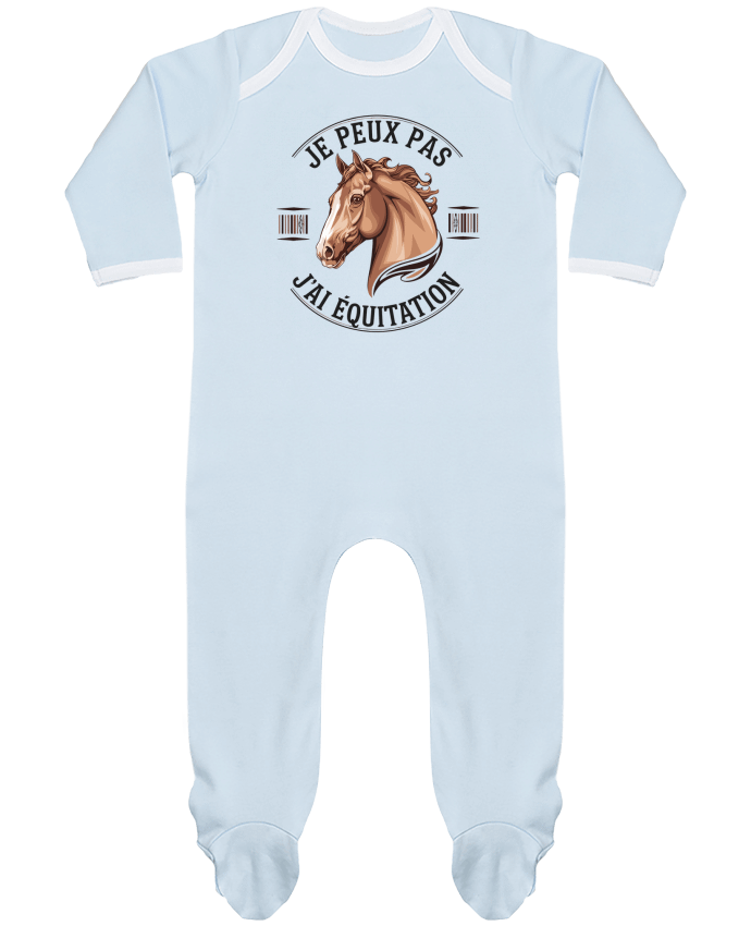 Body Pyjama Bébé je peux pas j'ai equitation par bwilfy