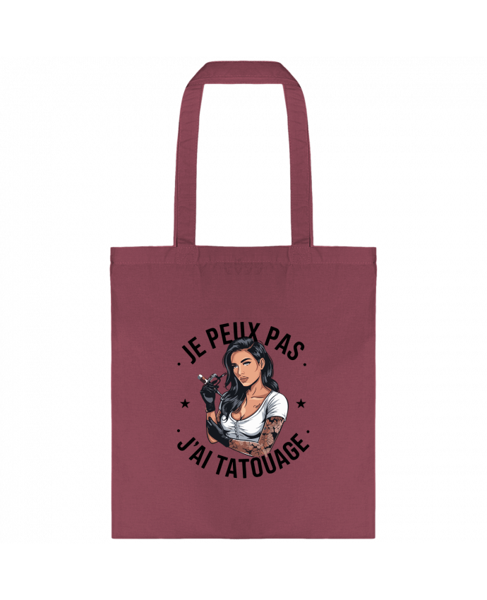 Tote-bag je peux pas j'ai tatouage par bwilfy