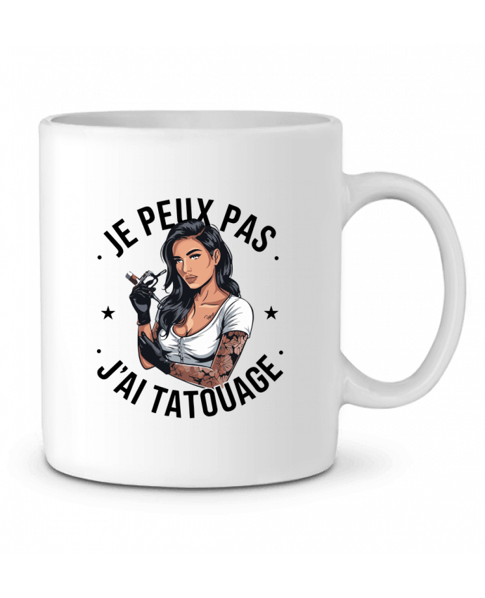 Mug  je peux pas j'ai tatouage par bwilfy