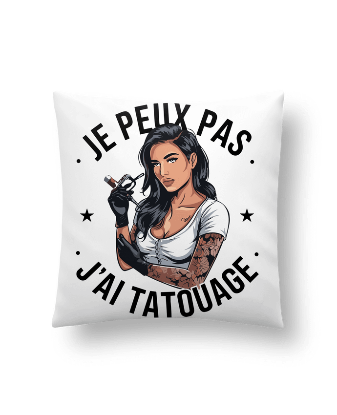 Coussin je peux pas j'ai tatouage par bwilfy