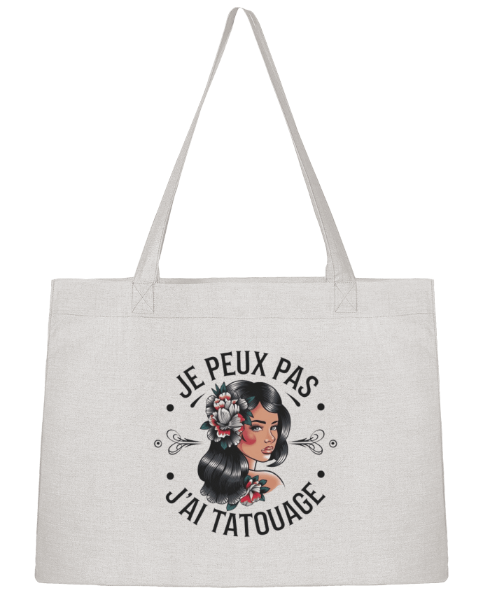 Sac Shopping je peux pas j'ai tatouage par bwilfy