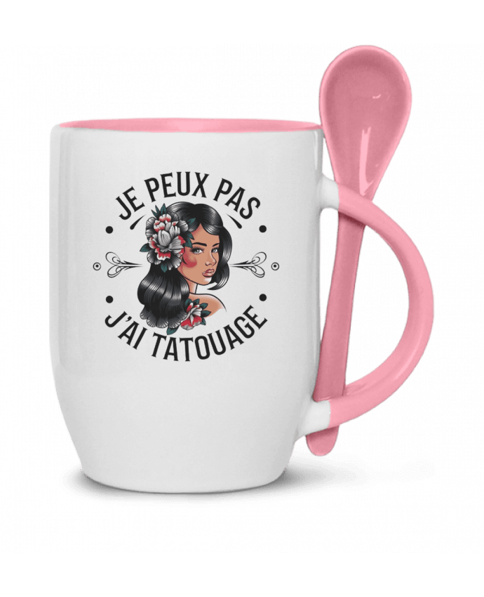  Tasse cuillère je peux pas j'ai tatouage par bwilfy