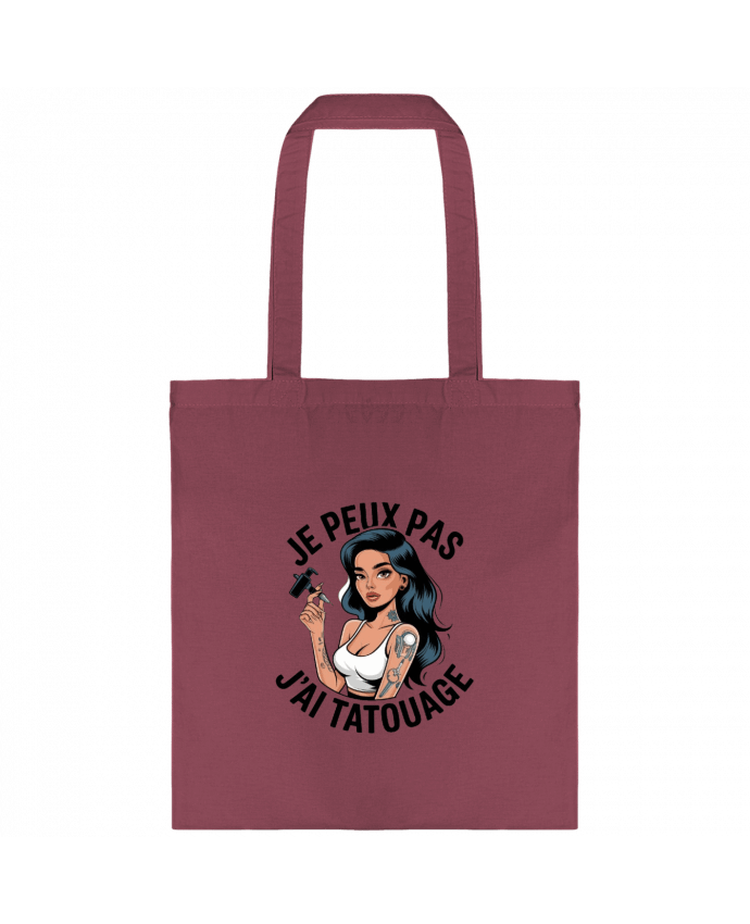 Tote-bag je peux pas j'ai tatouage par bwilfy