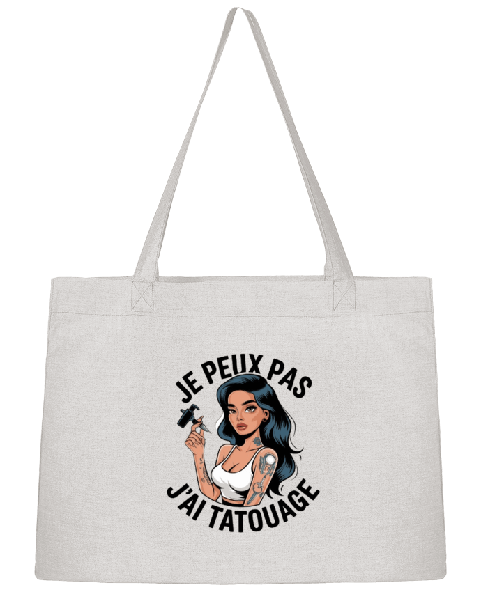 Sac Shopping je peux pas j'ai tatouage par bwilfy