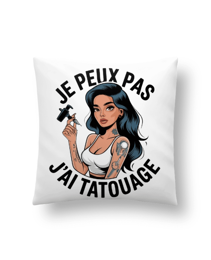 Coussin je peux pas j'ai tatouage par bwilfy
