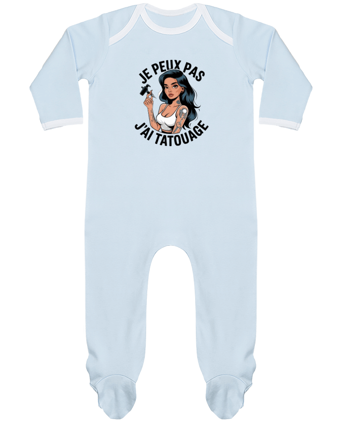 Body Pyjama Bébé je peux pas j'ai tatouage par bwilfy