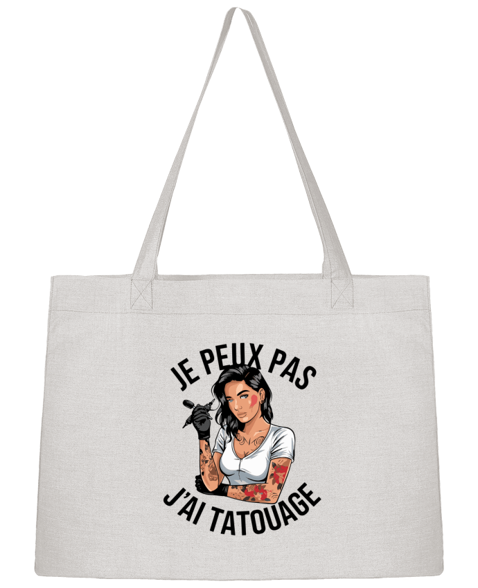 Sac Shopping je peux pas j'ai tatouage par bwilfy