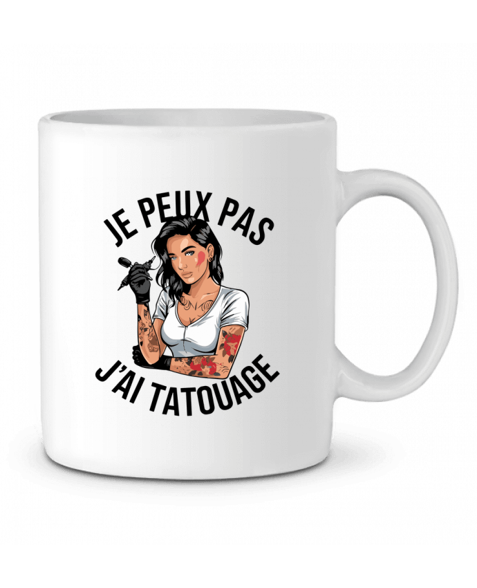 Mug  je peux pas j'ai tatouage par bwilfy