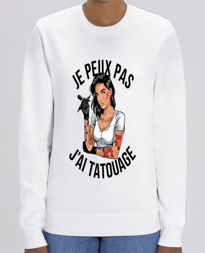 Sweat-shirt je peux pas j'ai tatouage Par bwilfy