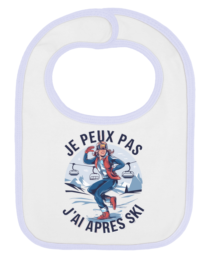 Bavoir bébé uni je peux pas j'ai après ski par bwilfy