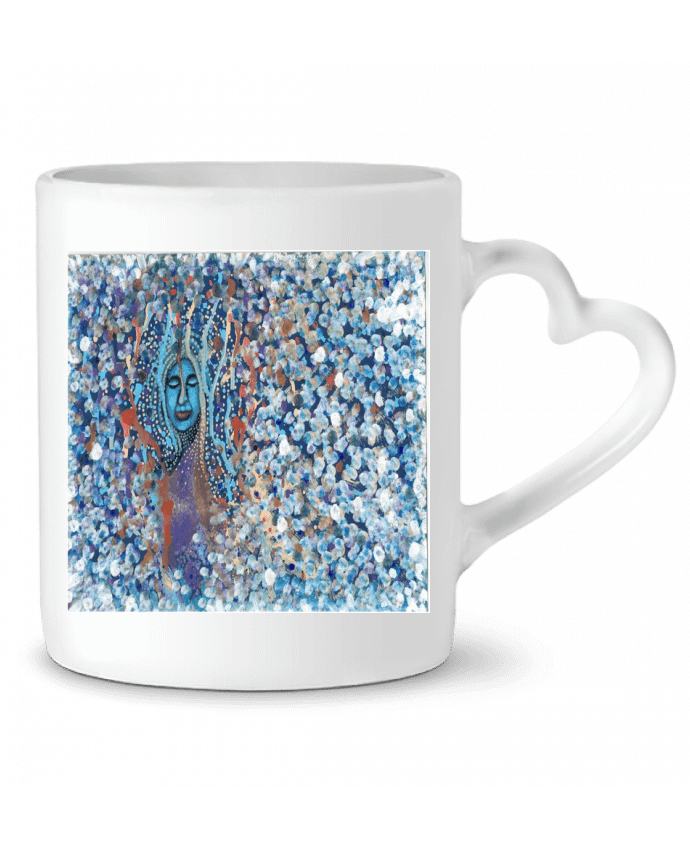 Mug coeur Nimfa par du-art