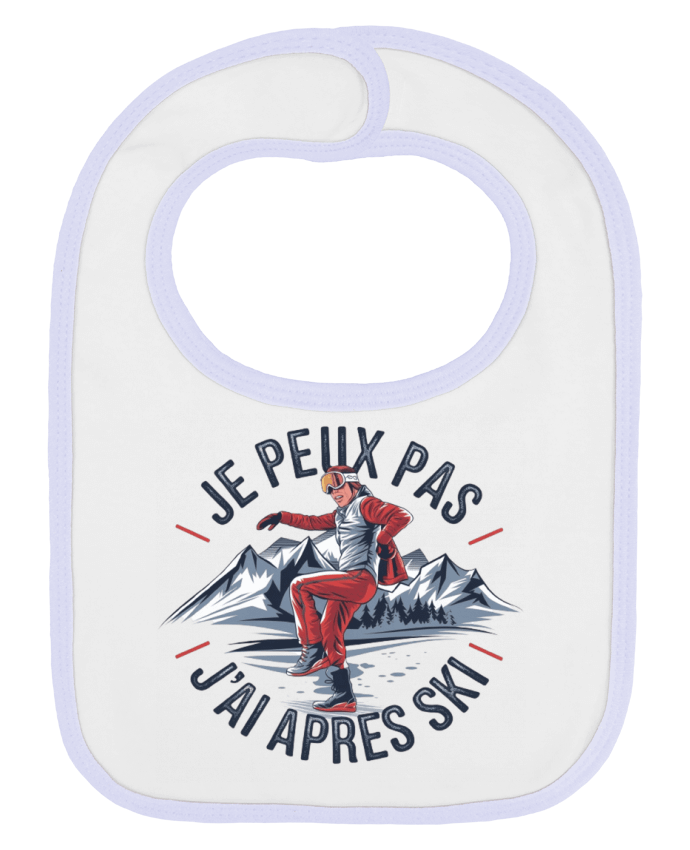 Bavoir bébé uni je peux pas j'ai après ski par bwilfy