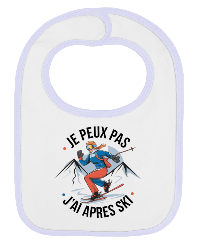 Bavoir bébé uni je peux pas j'ai après ski par bwilfy