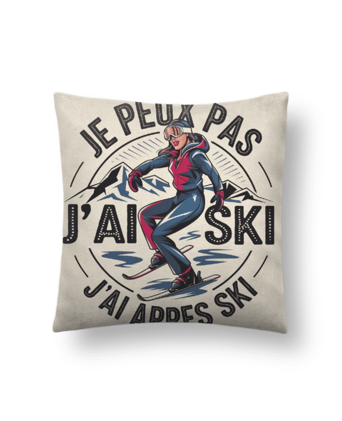 Coussin suédine je peux pas j'ai après ski par bwilfy