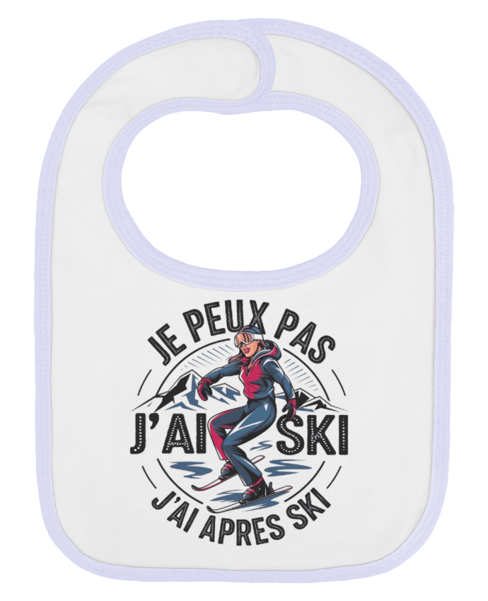 Bavoir bébé uni je peux pas j'ai après ski par bwilfy